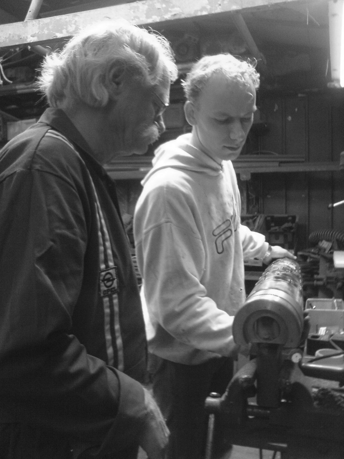 Windsculptuur in atelier